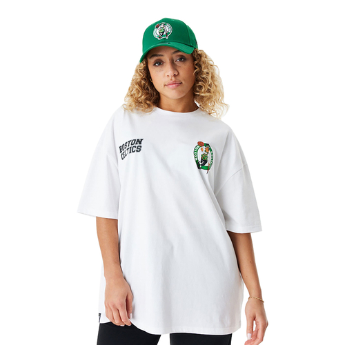NEW ERA BOSTON CELTICS NBA LARGE GRAPHIC WHITE OVERSIZED T-SHIRT 'WHITE'