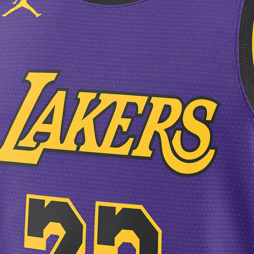 JORDAN LOS ANGELES LAKERS LEBRON JAMES DRI-FIT NBA STATEMENT EDITION 2022/23 JERSEY 'PURPLE'