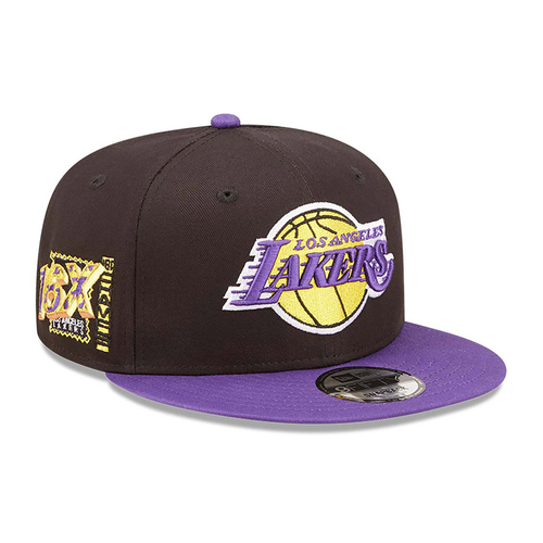 LOS ANGELES LAKERS TEAM PATCH 9FIFTY SNAPBACK CAP 'BLACK'