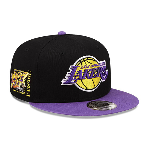 NEW ERA LOS ANGELES LAKERS TEAM PATCH 9FIFTY SNAPBACK CAP 'BLACK'