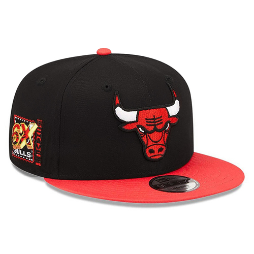 NEW ERA CHICAGO BULLS NBA TEAM PATCH 9FIFTY SNAPBACK CAP 'BLACK'