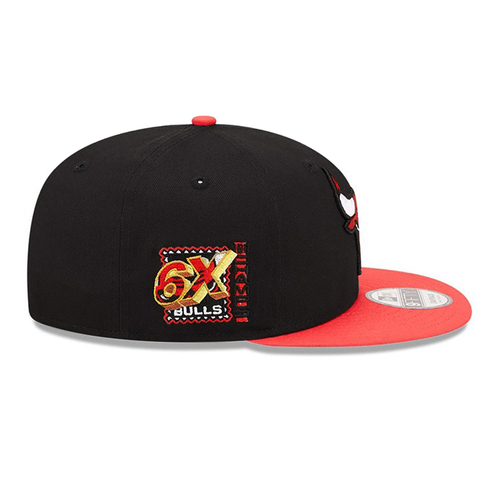 NEW ERA CHICAGO BULLS NBA TEAM PATCH 9FIFTY SNAPBACK CAP 'BLACK'