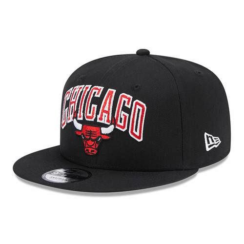 NEW ERA CHICAGO BULLS NBA PATCH 9FIFTY SNAPBACK CAP 'BLACK'
