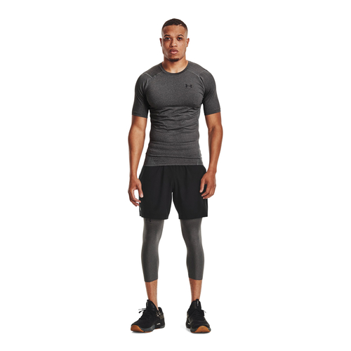 UA HEATGEAR ARMOUR SHORT SLEEVE T-SHIRT 'GREY'