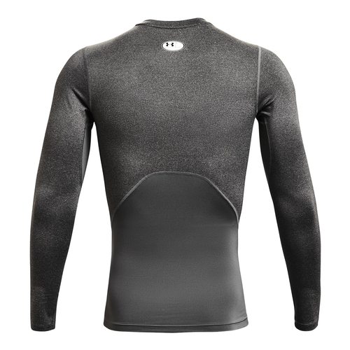 UA HEATGEAR ARMOUR COMPRESSION LONG SLEEVE T-SHIRT 'GREY'