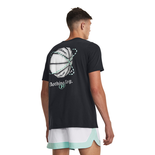 UA BASKETBALL NOTHING EASY SHORT SLEEVE T-SHIRT 'BLACK'