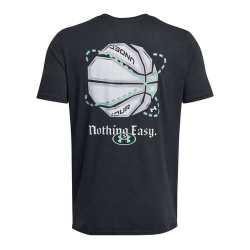 UA BASKETBALL NOTHING EASY SHORT SLEEVE T-SHIRT 'BLACK'