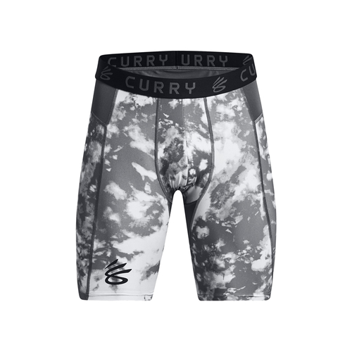 UA CURRY HEATGEAR PRINTED SHORTS 'GREY'