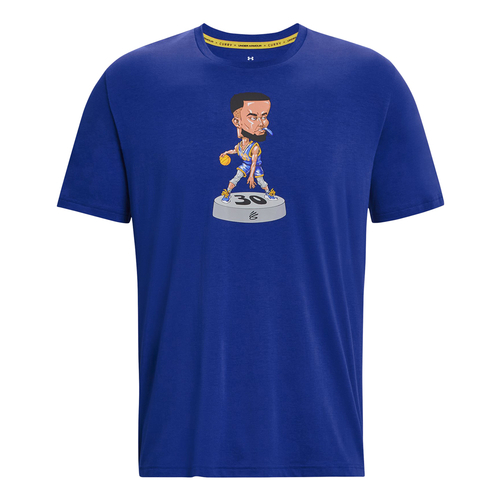 UA CURRY BOBBLEHEAD SHORT SLEEVE T-SHIRT 'BLUE'