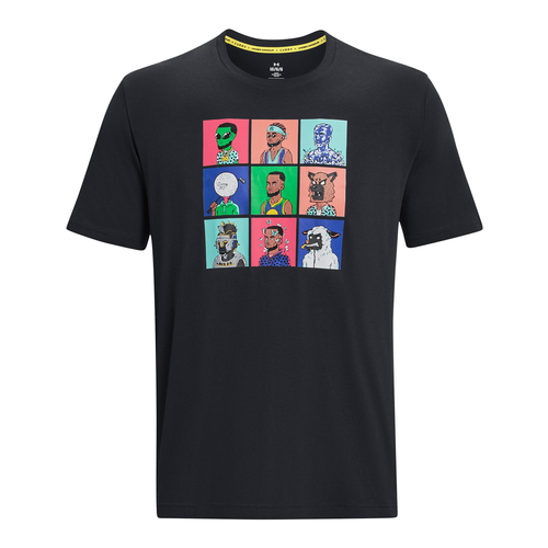 UA CURRY NFT SHORT SLEEVE T-SHIRT 'BLACK'