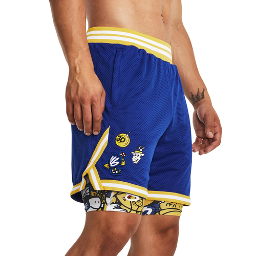 UA CURRY MESH SHORTS 'BLUE'