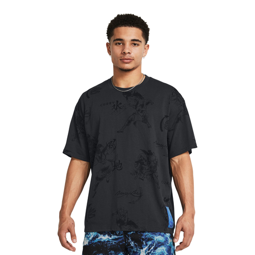 UA STEPH CURRY X BRUCE LEE BE WATER SHORT SLEEVE T-SHIRT 'GREY'