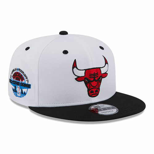 CHICAGO BULLS WHITE CROWN PATCH 9FIFTY SNAPBACK CAP 'WHITE BLACK'