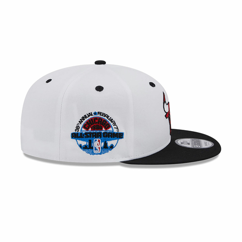 CHICAGO BULLS WHITE CROWN PATCH 9FIFTY SNAPBACK CAP 'WHITE BLACK'
