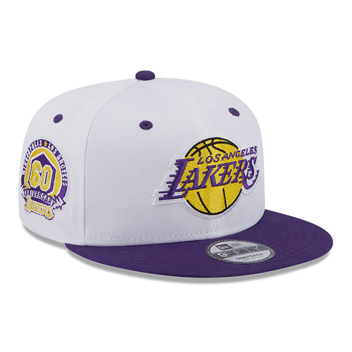 LOS ANGELES LAKERS WHITE CROWN PATCH 9FIFTY SNAPBACK CAP 'WHITE'