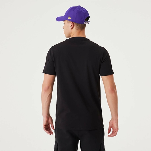 NEW ERA LOS ANGELES LAKERS NBA SCRIPT T-SHIRT 'BLACK'