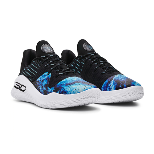 UA CURRY 4 LOW FLOTRO BASKETBALL SHOES 'DARK WATER/BLUE'