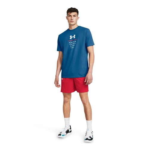 UA BASELINE SHORTS 'RED'