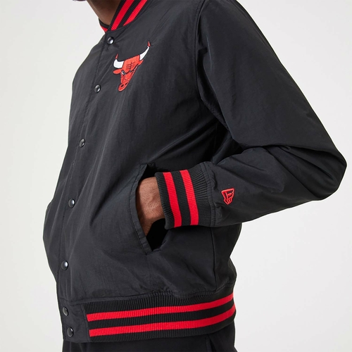 NEW ERA CHICAGO BULLS NBA SCRIPT BOMBER JACKET 'BLACK'