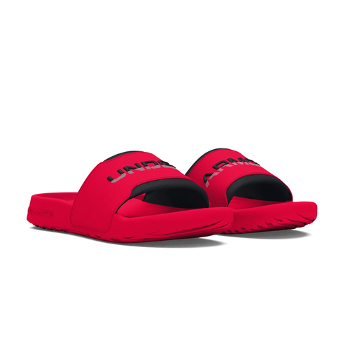 UA IGNITE SELECT EMBROIDERED UNISEX SLIDES 'RED'