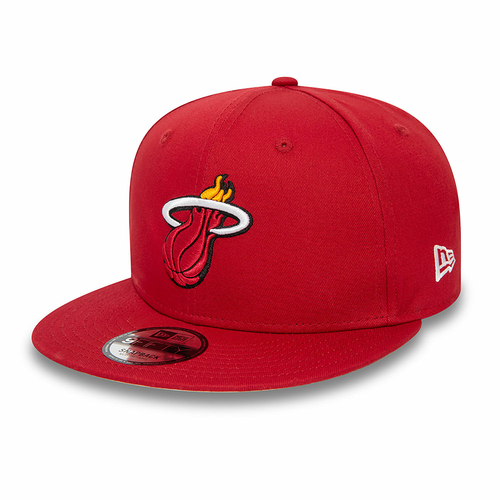 NEW ERA MIAMI HEAT NBA REAR LOGO 9FIFTY SNAPBACK CAP 'RED'