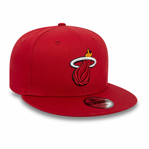 NEW ERA MIAMI HEAT NBA REAR LOGO 9FIFTY SNAPBACK CAP 'RED'