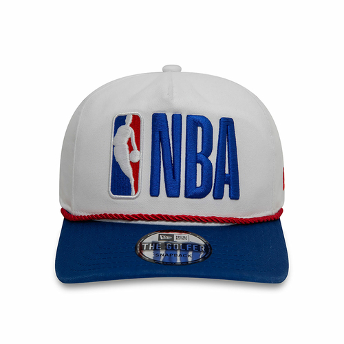 NBA LOGO GOLFER SNAPBACK CAP 'WHITE'