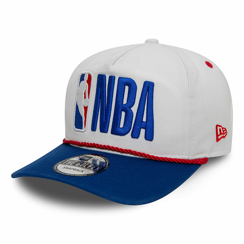 NEW ERA NBA LOGO GOLFER SNAPBACK CAP 'WHITE'