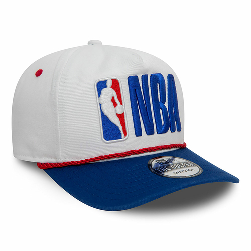 NEW ERA NBA LOGO GOLFER SNAPBACK CAP 'WHITE'