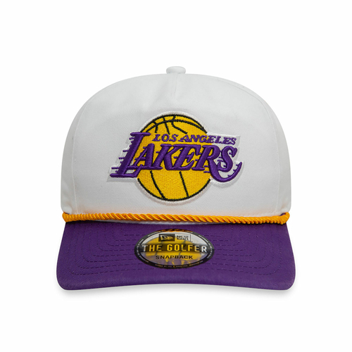 NEW ERA LOS ANGELES LAKERS WASHED NBA GOLFER SNAPBACK CAP 'WHITE'