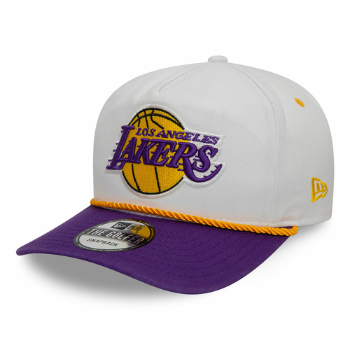 NEW ERA LOS ANGELES LAKERS WASHED NBA GOLFER SNAPBACK CAP 'WHITE'