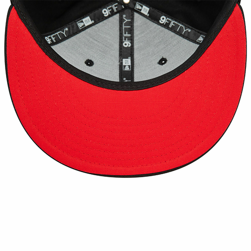 NEW ERA CHICAGO BULLS NBA REAR LOGO 9FIFTY SNAPBACK CAP BLACK'