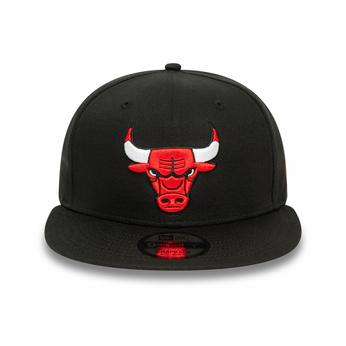 NEW ERA CHICAGO BULLS NBA REAR LOGO 9FIFTY SNAPBACK CAP BLACK'