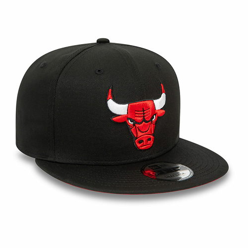 NEW ERA CHICAGO BULLS NBA REAR LOGO 9FIFTY SNAPBACK CAP BLACK'