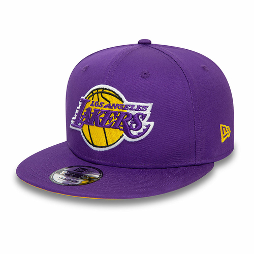 NEW ERA LOS ANGELES LAKERS NBA REAR LOGO 9FIFTY SNAPBACK CAP 'PURPLE'