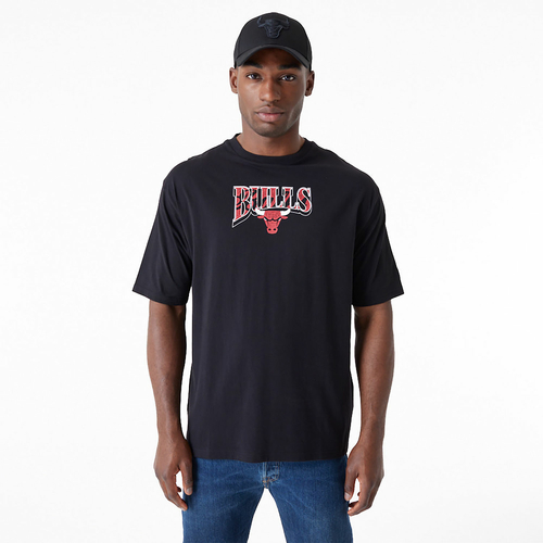 NEW ERA CHICAGO BULLS NBA CHAMPIONSHIP OVERSIZED T-SHIRT 'BLACK'