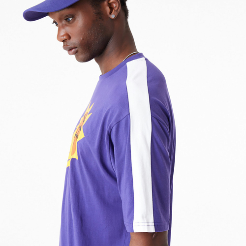 PHOENIX SUNS NBA COLOUR BLOCK OVERSIZED T-SHIRT 'PURPLE'