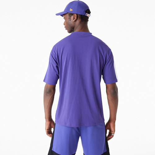 PHOENIX SUNS NBA COLOUR BLOCK OVERSIZED T-SHIRT 'PURPLE'