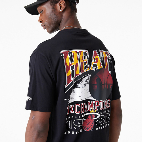 NEW ERA MIAMI HEAT NBA CHAMPIONSHIP OVERSIZED T-SHIRT 'BLACK'