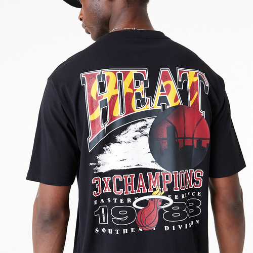 NEW ERA MIAMI HEAT NBA CHAMPIONSHIP OVERSIZED T-SHIRT 'BLACK'