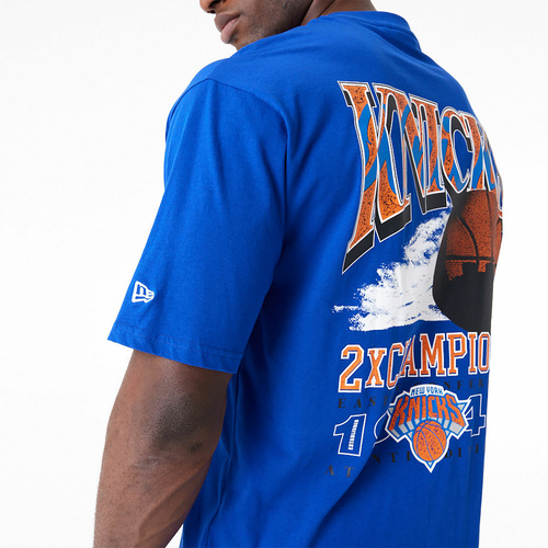 NEW ERA NEW YORK KNICKS NBA CHAMPIONSHIP OVERSIZED T-SHIRT 'BLUE'