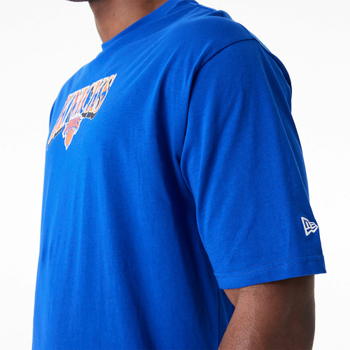 NEW ERA NEW YORK KNICKS NBA CHAMPIONSHIP OVERSIZED T-SHIRT 'BLUE'