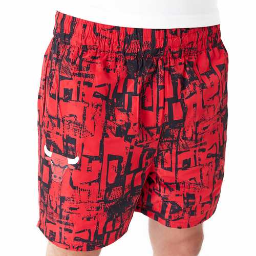 CHICAGO BULLS NBA ALL OVER PRINT SHORTS 'RED'