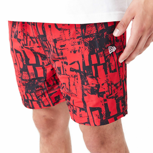 CHICAGO BULLS NBA ALL OVER PRINT SHORTS 'RED'