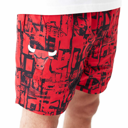 CHICAGO BULLS NBA ALL OVER PRINT SHORTS 'RED'