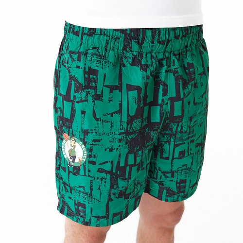 NEW ERA BOSTON CELTICS NBA ALL OVER PRINT SHORTS 'GREEN'