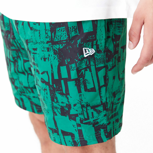 NEW ERA BOSTON CELTICS NBA ALL OVER PRINT SHORTS 'GREEN'