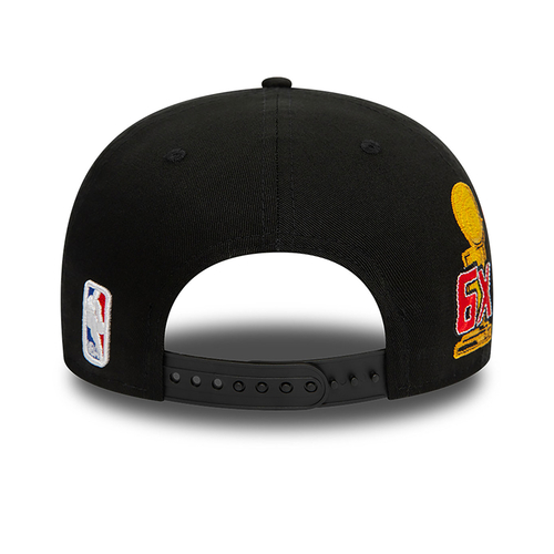 NEW ERA CHICAGO BULLS CHAMPIONS PATCH 9FIFTY SNAPBACK CAP 'BLACK'