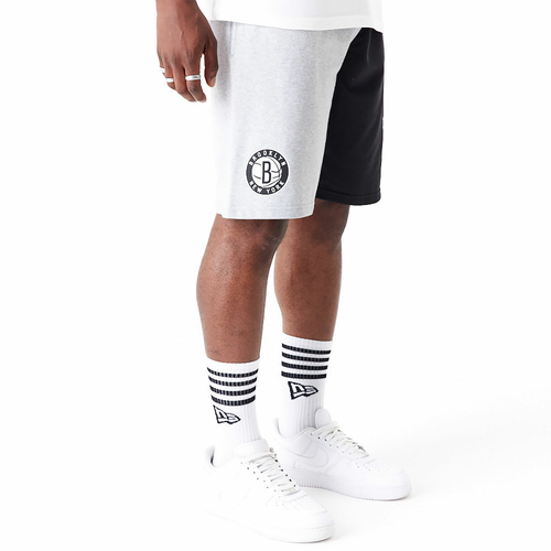 NEW ERA BROOKLYN NETS NBA GRAPHIC SHORTS 'GREY'