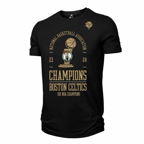 BOSTON CELTICS NBA 2024 CHAMPIONS T-SHIRT 'BLACK'